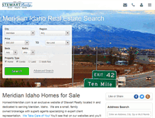 Tablet Screenshot of homesinmeridian.com